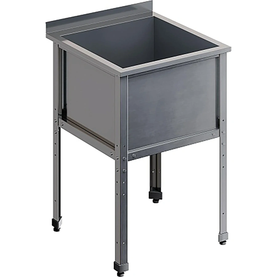 Ванна моечная односекционная с бортом ВМС-1/7-Б-ЭК