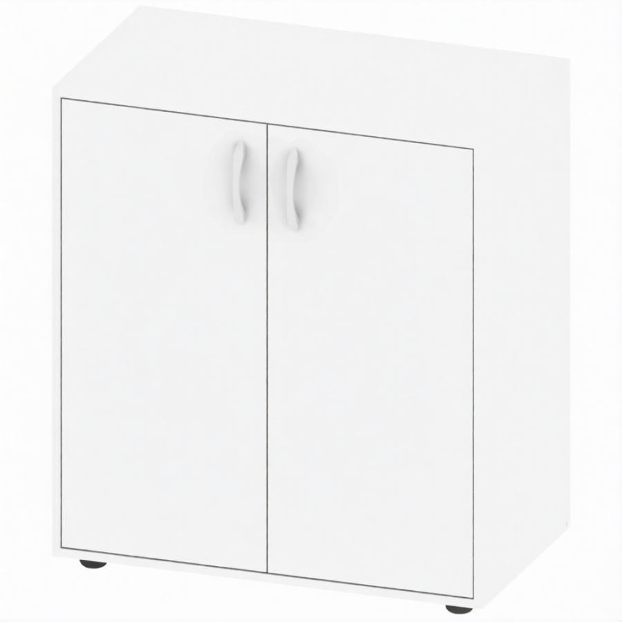 Тумба 800х450х900 мм МБ-ШК-24-2, белый с лавандовыми фасадами