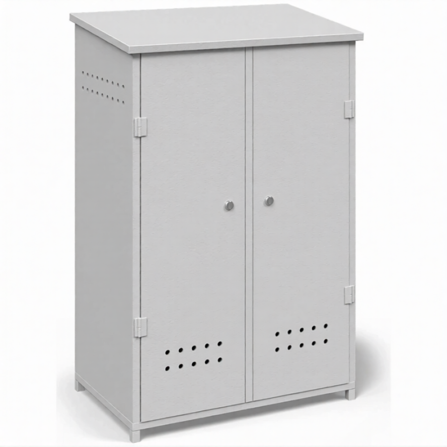 Шкаф для 2-х пропановых баллонов ШГБП-03 сварной, усиленный - 1.2 мм