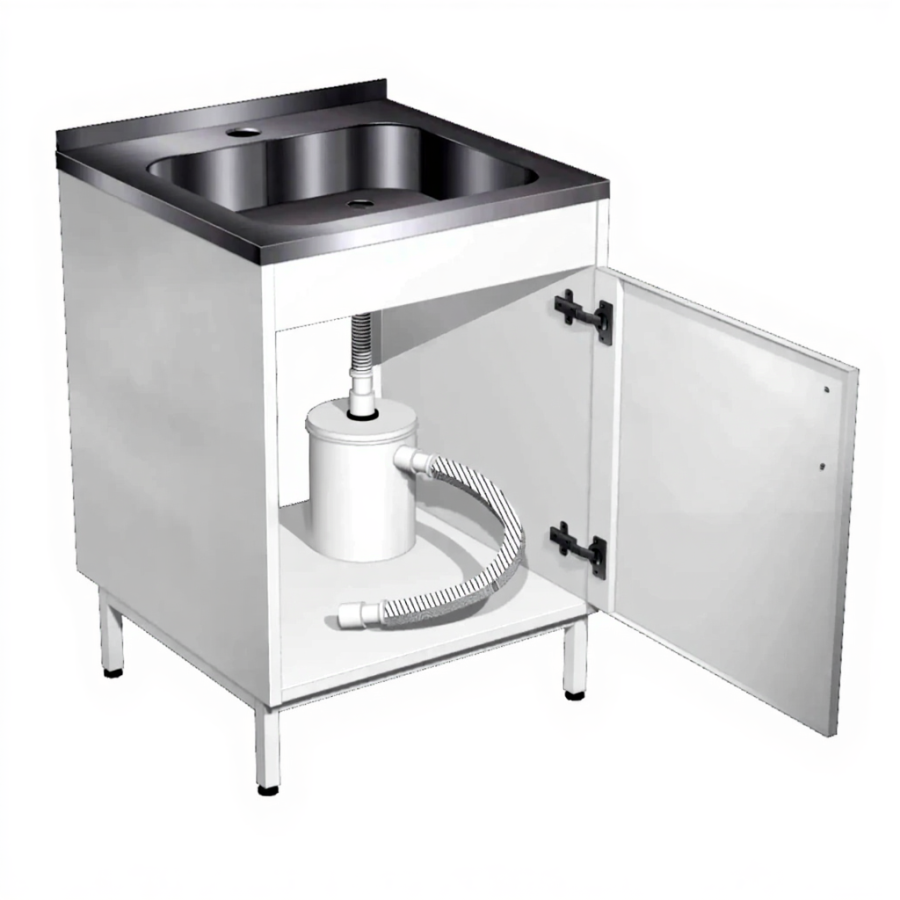 Стол-мойка с гипсоотстойником СТмГ-1 (белый)