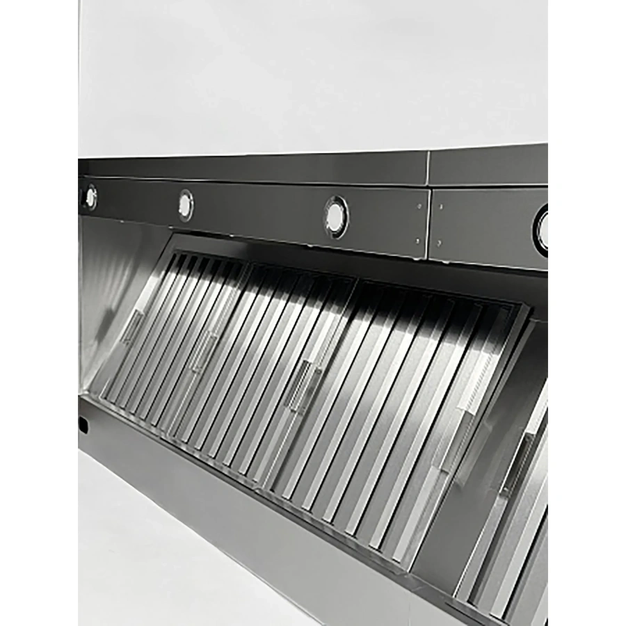 Зонт вытяжной пристенный с подсветкой ЗВПКП-13/14