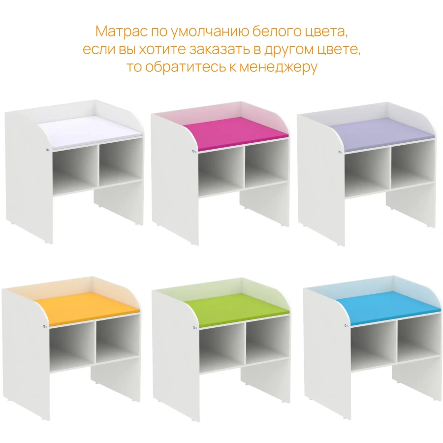 Стол пеленальный WHITE LITE 4 (белый матрас)