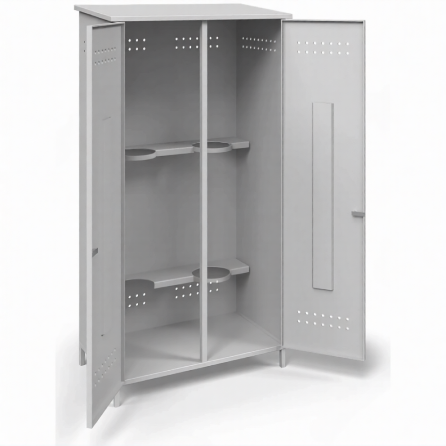 Шкаф металлический для 2-х газовых баллонов ШГБК усиленный (2000х1000х560)