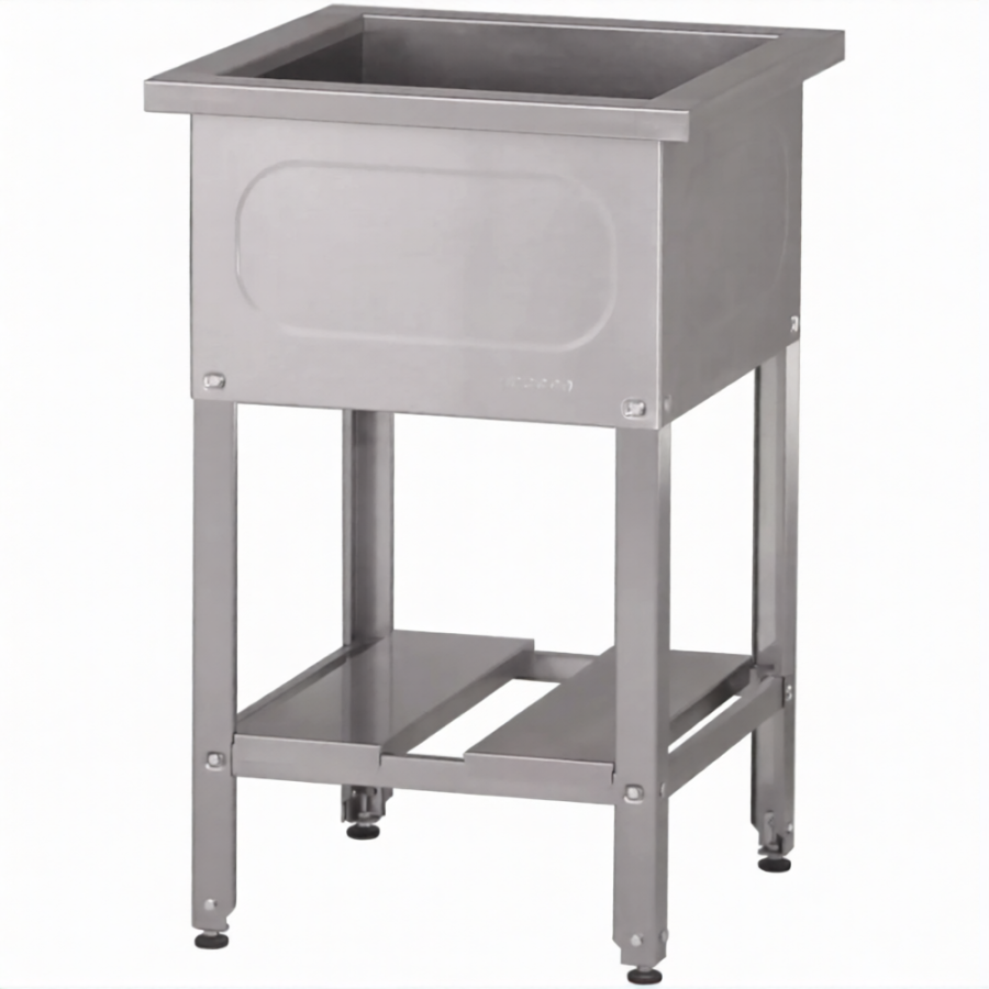 Ванна моечная ВМСн 1010 (860х1010х530)  1 м/о 350х910х430 (ножка угловая)