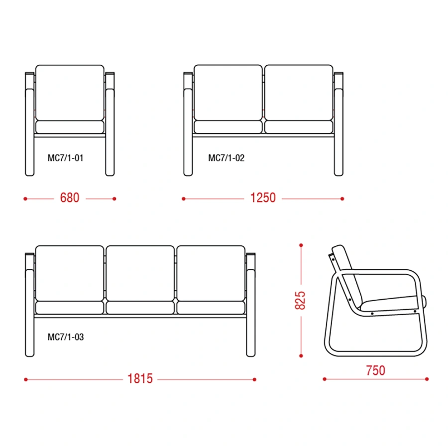 Многоместная секция Тулуза (модель МС 7/1)