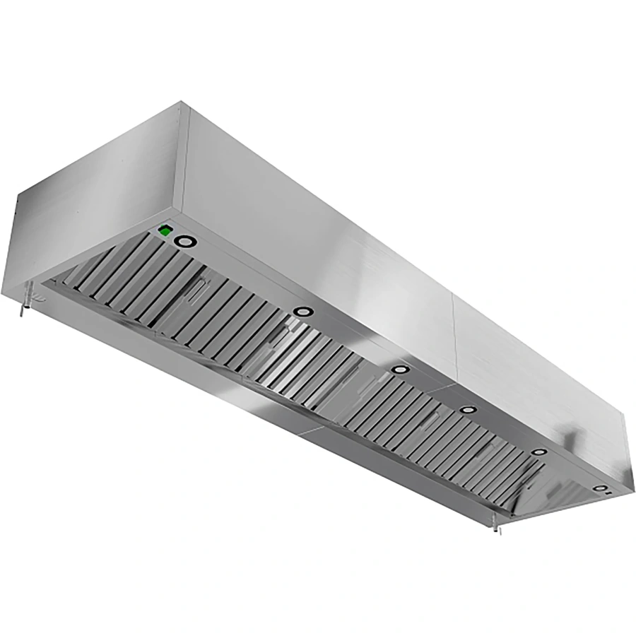 Зонт вытяжной пристенный с подсветкой ЗВПКП-13/14