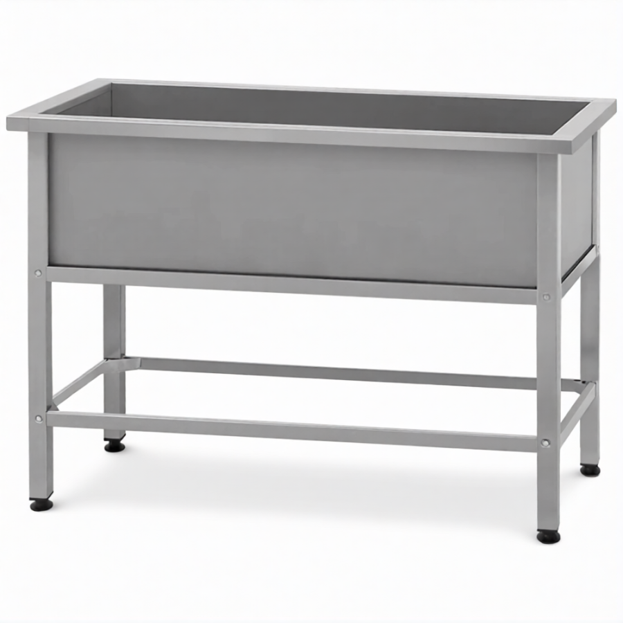 Ванна моечная ВМСн 1210  1 м/о 1110х530х350 (полка с отв. борт; ножка проф. тр. 40х40)