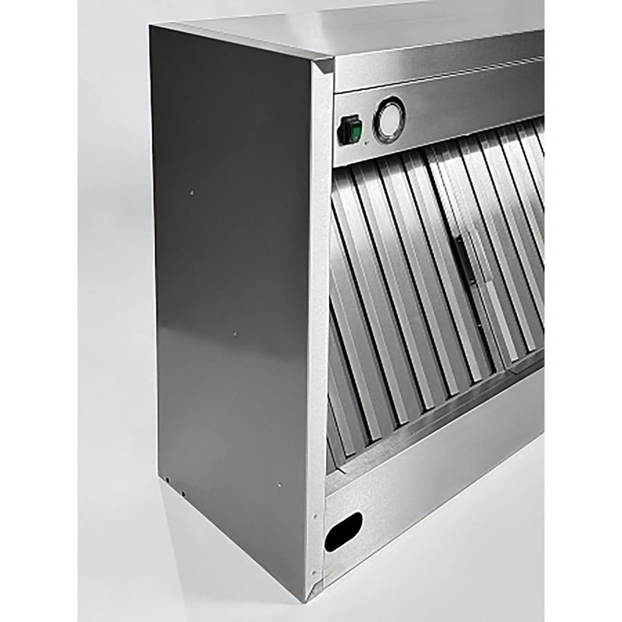 Зонт вытяжной пристенный с подсветкой ЗВПКП-13/14